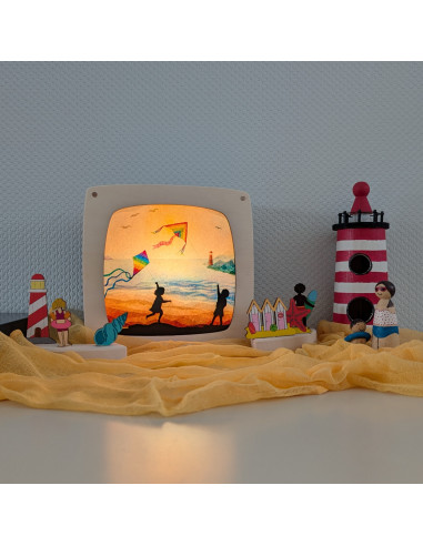 Vlieger plaat voor seizoenslamp Vogel Geluk