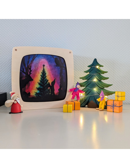 Kerstboom optuigen plaat voor seizoenslamp Vogel Geluk