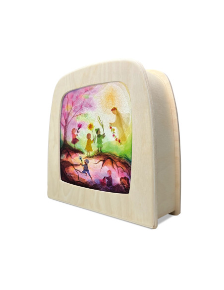 Lente kinderen plaat voor seizoenslamp Vogel Geluk