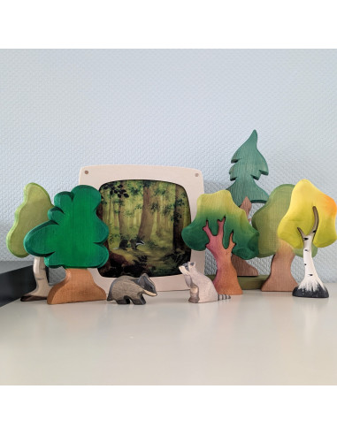 Das in bos plaat voor seizoenslamp Daniela...