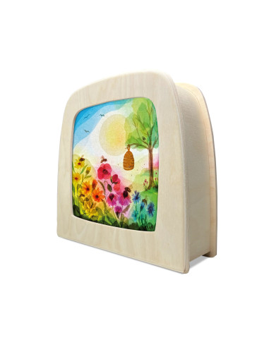 Bijenkorf plaat voor seizoenslamp Vogel Geluk