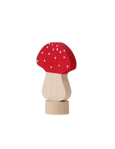 Paddenstoel steker voor verjaardagsring