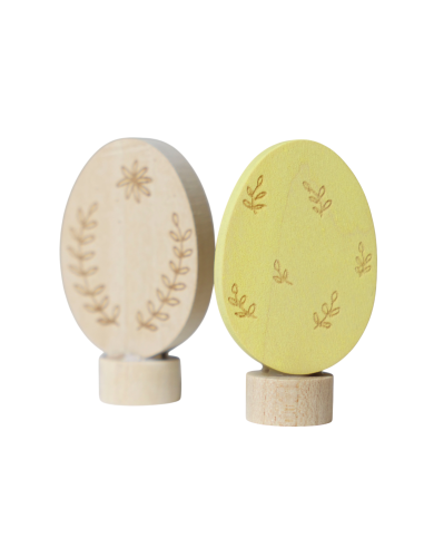 Paasei steker set bladeren