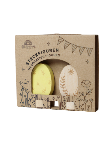 Paasei steker set bladeren