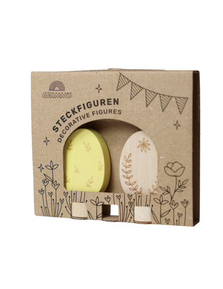 Paasei steker set bladeren