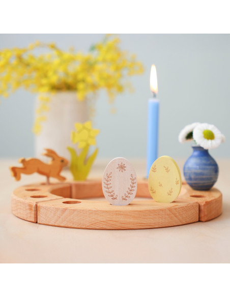 Paasei steker set bladeren