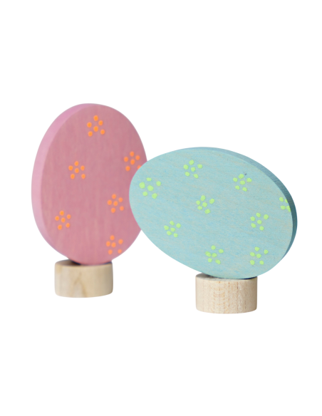 Paasei steker set liggend en staand