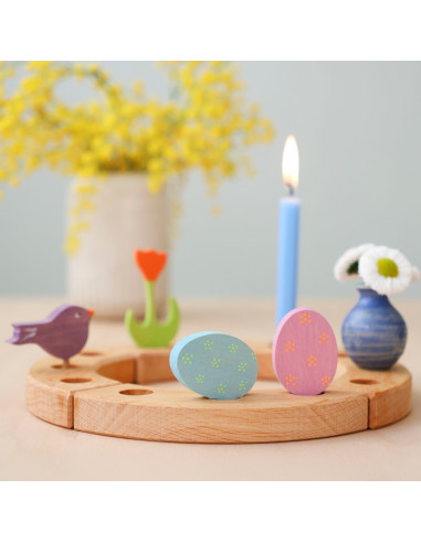 Paasei steker set liggend en staand