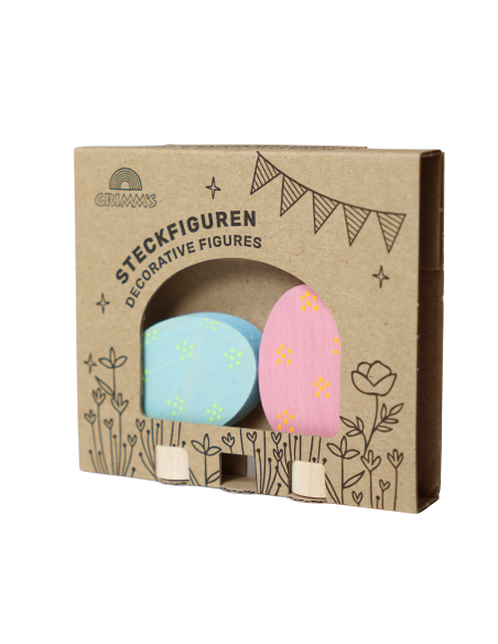 Paasei steker set liggend en staand