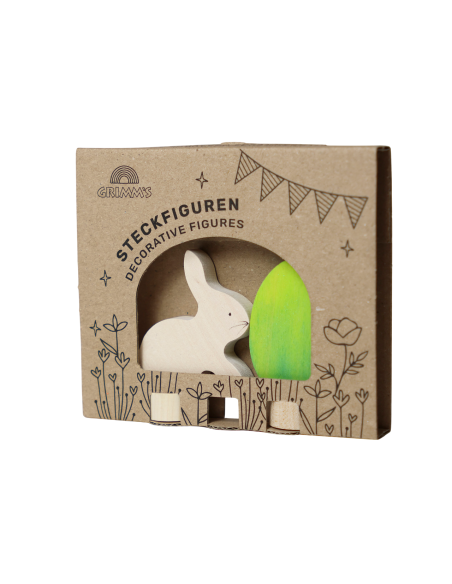 Paasei + paashaas steker groen