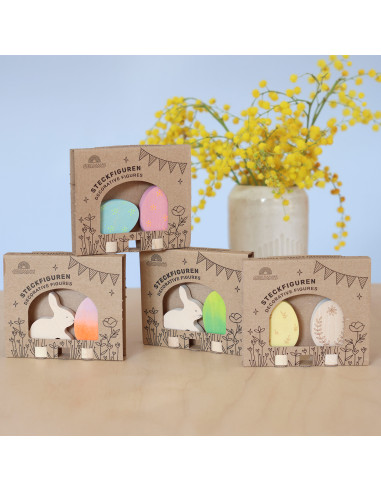 Paasei + paashaas steker groen