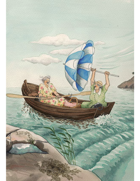 Ansichtkaart zomerbries Inge Löök