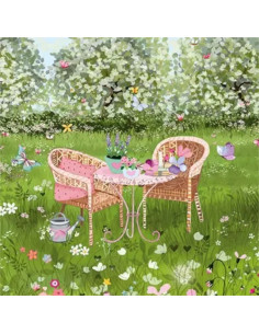 Ansichtkaart zomer zitje Sabina Comizzi