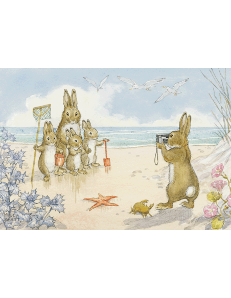 Ansichtkaart strandfoto Molly Brett