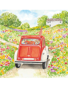 Ansichtkaart vakantie auto Carola Pabst