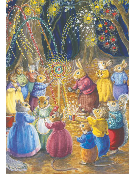 Ansichtkaart vuurwerk Audrey Tarrant