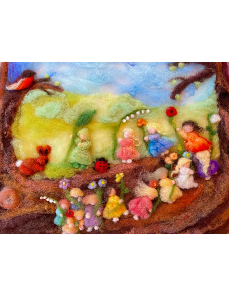 Ansichtkaart wortelkinderen Het Wol Feetje