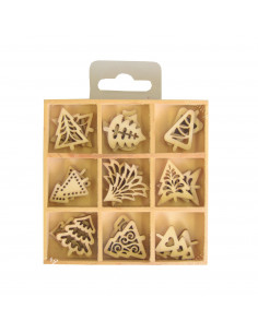 Houten mini figuurtjes kerstboom 2