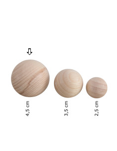 Houten bal 4,5 cm 2