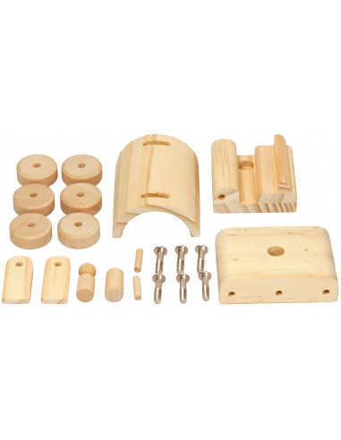 Houten bulldozer bouwpakket