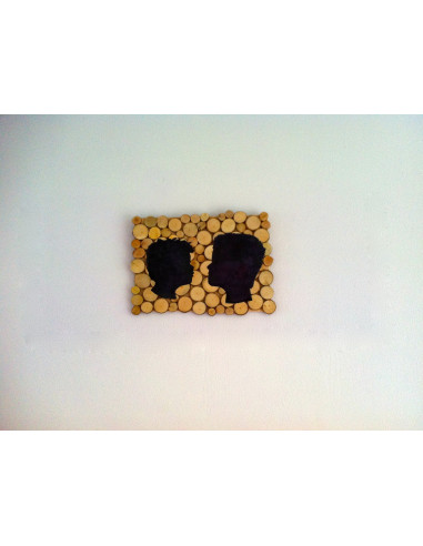 Knutsel houtplakjes groot