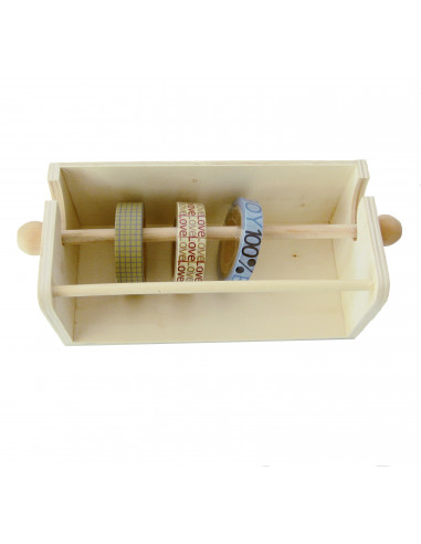 Houten masking tape houder