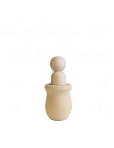 Peg doll in bakje