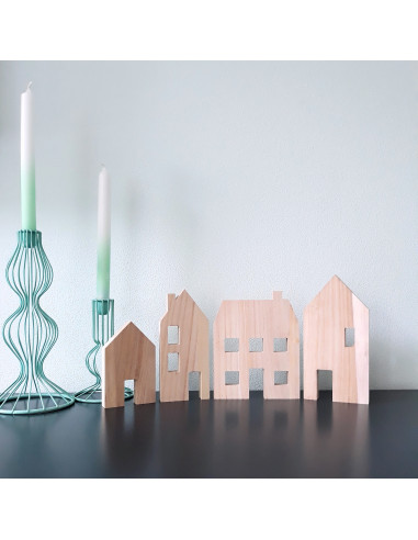 Houten huisjes