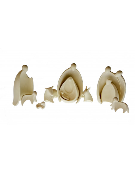 Kerststal gestileerd