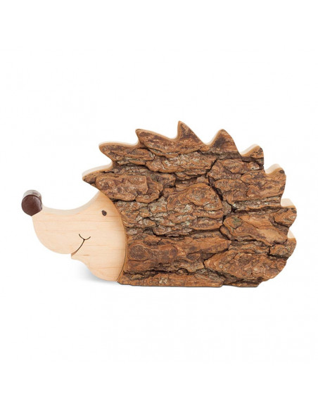 Egel met boombast liggend Egel met boombast liggend