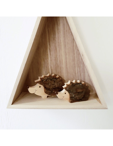 Egel met boombast liggend Egel met boombast liggend