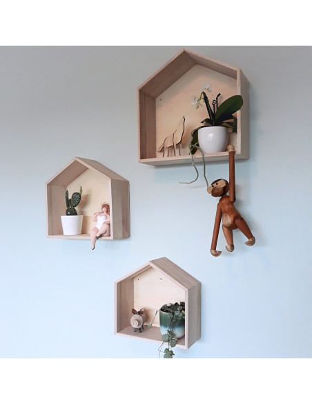 Wandplank huisjes Wandplank huisjes