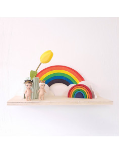Wandplank regenboog 2