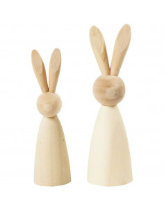 Houten haasjes