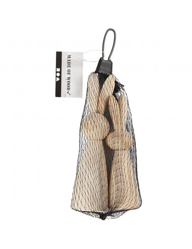 Houten haasjes