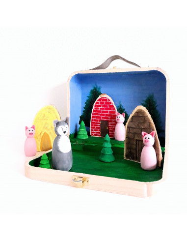 Houten koffertje