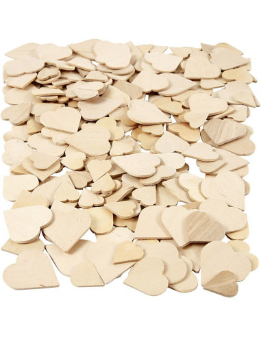 Houten knutselvormpjes hartje