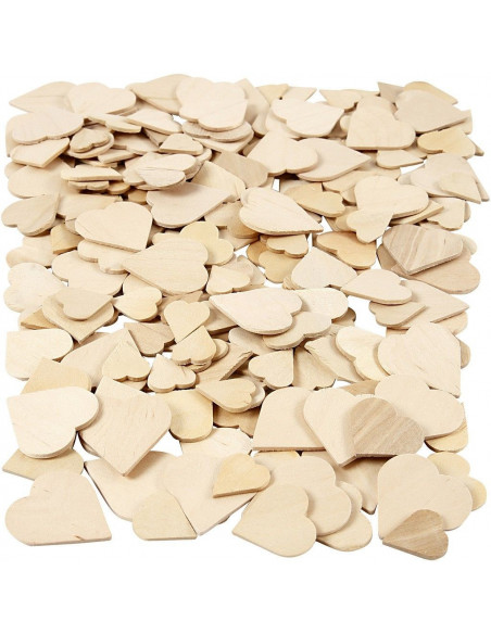 Houten knutselvormpjes hartje