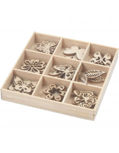 Houten mini figuurtjes vlinder 2