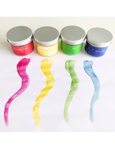 Natuurlijke verf 4 kleuren