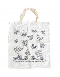 Katoenen tas vlinders