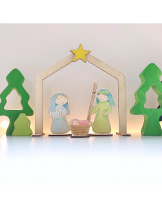 Kerststal Houtspel 2