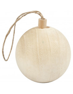 Houten kerstbal