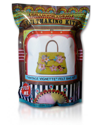 Viltpakket bloemen handtas