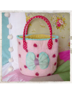 Viltpakket roze tasje 2