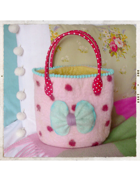 Viltpakket roze tasje