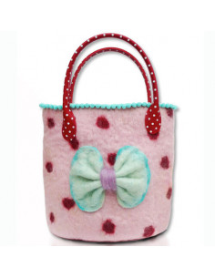 Viltpakket roze tasje