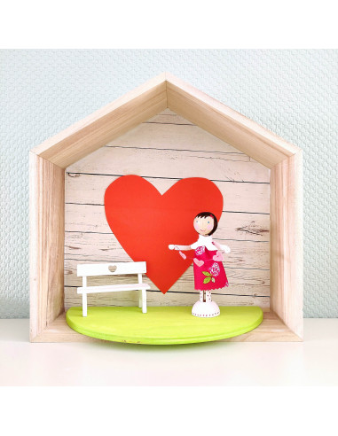 Oude houten wasknijper