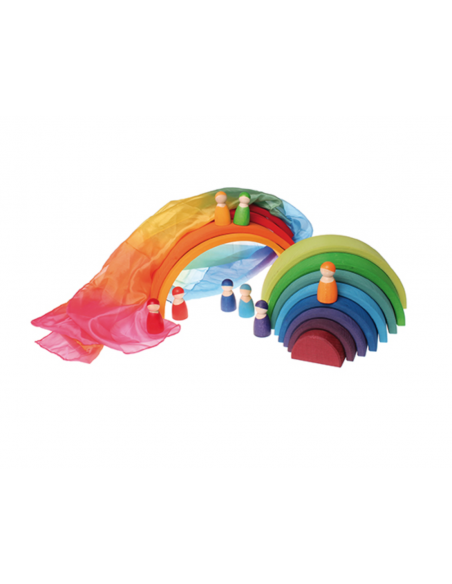 Sarah's Silks speeldoek regenboog