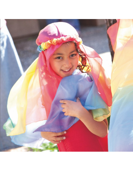 Sarah's Silks speeldoek regenboog